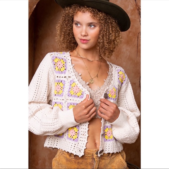 Soft Chenille Button-Up Cardigan Sweater - Picture 3 of 7